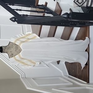 RARE Free People Embroidered Smocked Kaftan Maxi Dress Gauze Side Vents